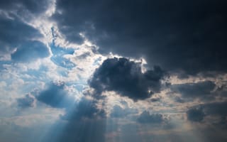 Картинка небо, облака, свет, пейзаж, природа, день, атмосфера