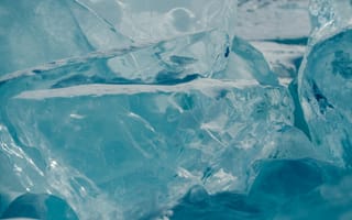 Картинка лед, прозрачный, голубой, природа, зима, текстура, холод