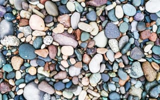 Картинка камни, галька, природа, фон, текстура, цвета, пейзаж