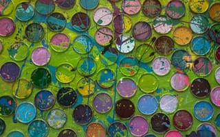 Картинка краски, цвета, абстракция, арт, декор, фоны, круги, живопись