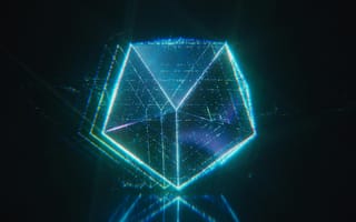 Картинка графика, абстракция, технологии, футуризм, голограмма, 3D, космос