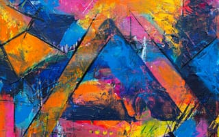 Картинка абстракция, живопись, цвет, арт, графика, пейзаж, яркий