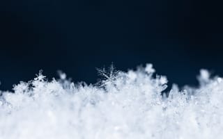 Картинка снег, зима, снежинки, природа, холод, фон, красота