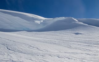 Картинка снег, горы, небо, зима, пейзаж, природа, холод