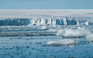 Картинка ледник, арктика, природа, зима, пейзаж, снег, океан