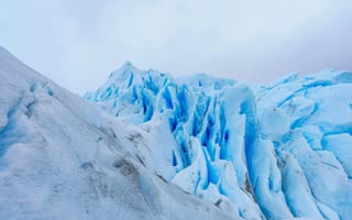 Картинка ледник, природа, горы, пейзаж, синий, холод, небо