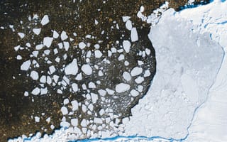 Картинка лед, океан, природа, пейзаж, арктика, горы, воды