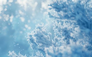Картинка зима, снег, лед, природа, холод, фон, красота, свет, мягкий, голубой