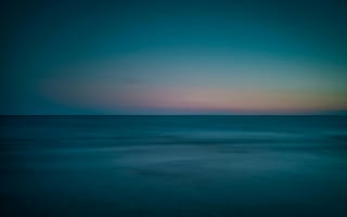 Картинка море, закат, пейзаж, океан, гладь воды, небо, спокойствие