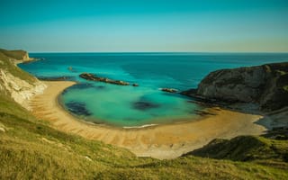 Картинка море, пляж, природа, пейзаж, отдых, солнце, берег