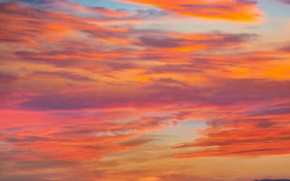 Картинка закат, небо, облака, море, пейзаж, природа, красота