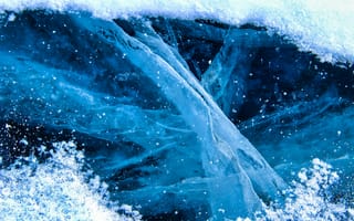 Картинка лед, зима, природа, синий, красота, воды, фотография