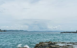 Картинка море, пейзаж, скалы, небо, вода, природа, отдых