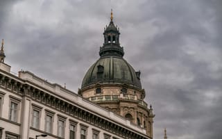 Картинка архитектура, здание, купол, город, небо, облака, исторический