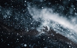 Картинка пыль, космос, абстракция, черный, звезды, текстура, свет