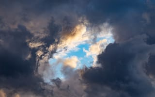 Картинка облака, небо, природа, пейзаж, грозовое небо, свет, атмосфера