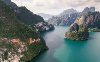 Картинка природа, горы, водоем, пейзаж, отдых, путешествия, ландшафт
