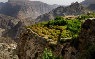 Картинка горы, природа, ландшафт, скалы, растительность, пейзаж, отдых