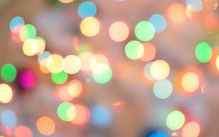 Картинка размытость, огни, цвета, фон, боке, декор, свет