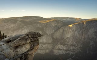 Картинка горы, природа, пейзаж, скалы, закат, лес, отдых