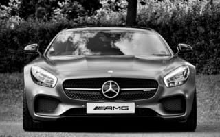 Картинка автомобиль, Мерседес, AMG, спорткар, черно-белый, дизайн, фото