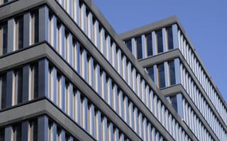 Картинка здание, архитектура, современный, окна, фасад, город, урбанистический