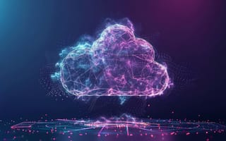 Картинка облако, технология, цифровой, графика, данные, инновации, футуризм