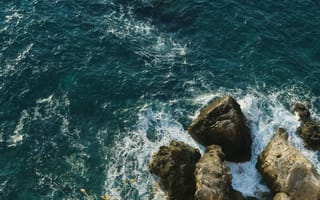 Картинка море, скалы, вода, природа, пейзаж, океан, волны