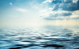 Картинка море, небо, облака, вода, пейзаж, спокойствие, природа