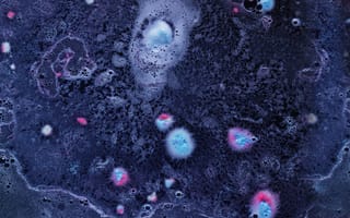 Картинка космос, абстракция, цвета, темный, галактика, узоры, фоны