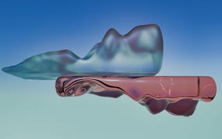 Картинка абстракция, гладкие формы, цвета, графика, минимализм, современный, дизайн