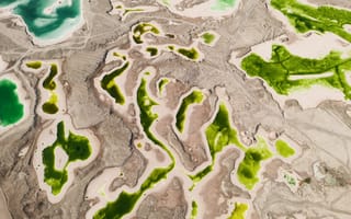 Картинка природа, ландшафт, водоем, цвета, земля, абстракция, экология