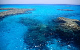 Картинка море, океан, вода, пейзаж, природа, глубина, синий