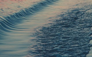 Картинка море, волны, закат, вода, пейзаж, природа, спокойствие