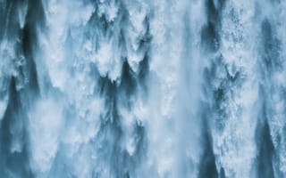 Картинка водопад, вода, природа, поток, синий, мгновение, текстура