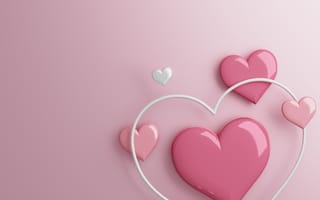 Картинка сердца, любовь, фоновое, розовый, декор, гладкий, абстрактный