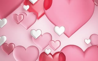 Картинка сердца, любовь, фоновое, розовый, гладкий, декор, графика