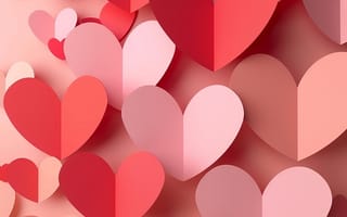 Картинка сердца, любовь, обои, декор, праздник, красный, розовый