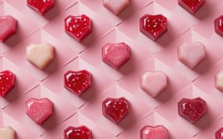 Картинка сердца, десерт, розовый, гладкий, сладкий, фоновое, красивый