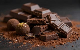 Картинка шоколад, десерт, сладости, какао, конфеты, вкусно, еда