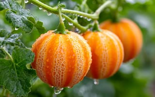 Картинка тыква, овощи, фрукты, сад, капля, природа, осень