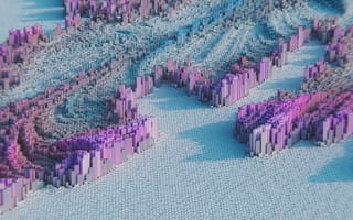 Картинка абстракция, графика, цвет, текстура, пейзаж, 3D, арт
