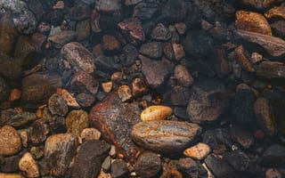 Картинка камни, водоем, природа, гладкая поверхность, отражение, пейзаж, мир