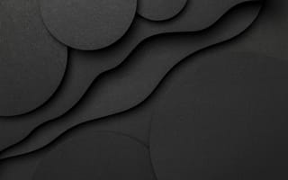 Картинка черный, абстракция, круги, текстура, минимализм, фоны, дизайн