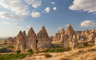 Картинка горы, пейзаж, природа, скалы, небо, туризм, Каппадокия
