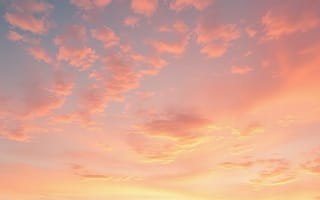 Картинка небо, закат, облака, пейзаж, природа, цвета, гладкий