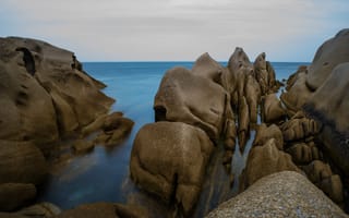 Картинка море, скалы, пейзаж, природа, воды, камни, отдых