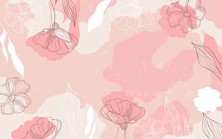 Картинка цветы, фоновый рисунок, абстракция, пастельные тона, декор, графика, природа