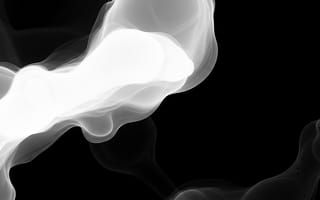 Картинка абстракция, черно-белый, туман, гладкий, мистический, дизайн, обои
