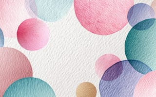 Картинка абстракция, цвета, круги, водяные краски, фоновое изображение, дизайн, арт